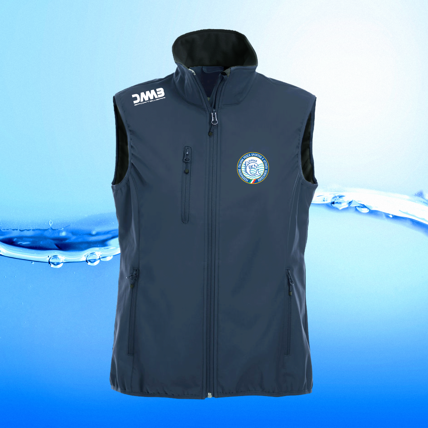 GILET SOFTSHELL NAVY UOMO