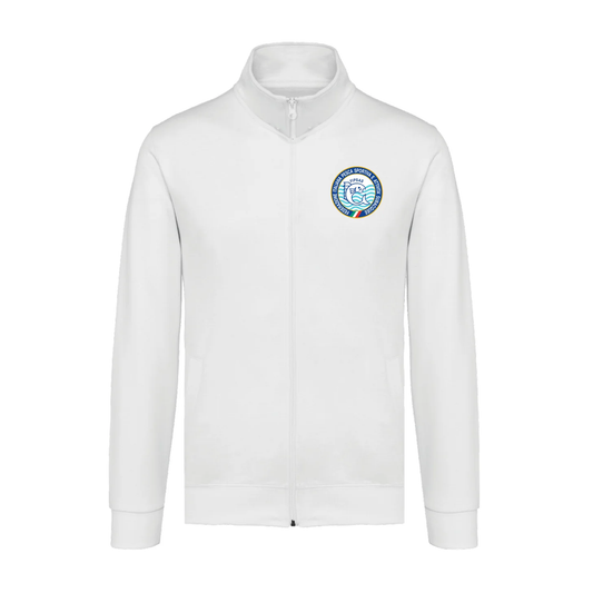 OUTLET - FELPA FULL ZIP IN COTONE BIANCA UOMO
