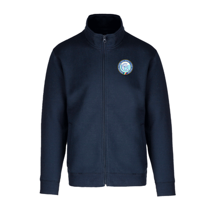OUTLET - FELPA FULL ZIP IN COTONE NAVY UOMO